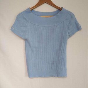 BE RADIANCE FREE ビーラディエンス ニット、セーター 半袖 Knit Sweater 青 / ブルー / 10011503