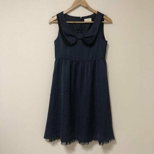 ef-de 表記無し エフデ ワンピース ひざ丈スカート One-Piece Medium Skirt 紺 / ネイビー / X 黒 / ブラック / 10013373