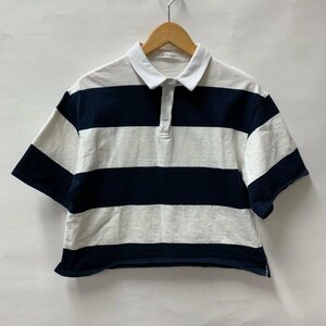 archives M アルシーヴ ポロシャツ 半袖 ショート丈 カットソー 82105 Polo Shirt 白 / ホワイト / X 紺 / ネイビー / 10011850