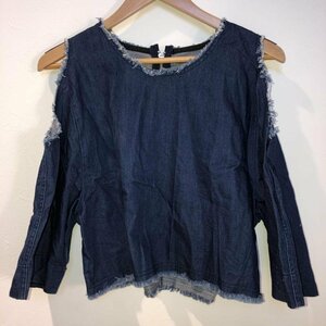 EMODA FREE エモダ シャツ、ブラウス 七分袖 デニム Shirt Blouse インディゴ / インディゴ / 10012391