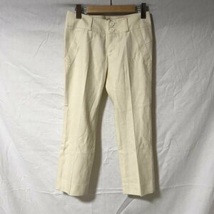 INED 7 イネド パンツ スラックス クロップド丈 Pants Trousers Slacks 白 / ホワイト / 10014980