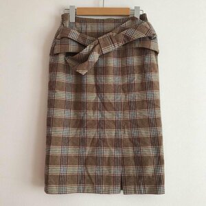 Ennea 36 エンネア スカート ひざ丈スカート Skirt Medium Skirt 茶 / ブラウン / X 赤 / レッド / X 黒 / ブラック / 10012072
