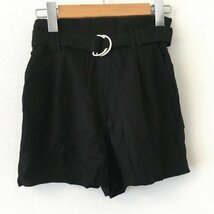 Bershka S ベルシュカ パンツ ショートパンツ Pants Trousers Short Pants Shorts 黒 / ブラック / 10016325_画像1
