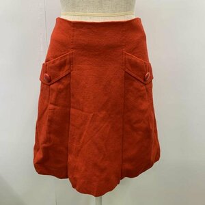 crolla 38 クローラ スカート ひざ丈スカート Aラインスカート 無地 Skirt Medium Skirt 赤 / レッド / 10021543