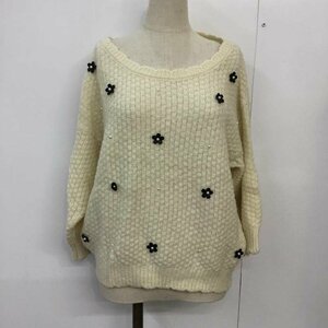 INGNI M イング ニット、セーター 七分袖 Knit Sweater 白 / ホワイト / 10042566