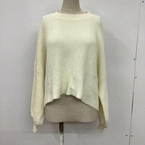 JEANASIS FREE ジーナシス ニット、セーター 長袖 JS063086TP Knit Sweater 白 / ホワイト / 10075296