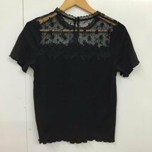 INGNI M イング カットソー 半袖 181-152948 ヨークシアーリブクルーネックトップス Cut and Sewn 黒 / ブラック / 10072758_画像2