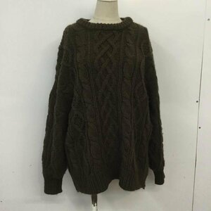 FREAK'S STORE FREE フリークスストア ニット、セーター 長袖 Knit Sweater 茶 / ブラウン / 10066355