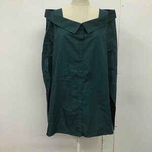 USED 2 古着 シャツ、ブラウス 長袖 n'0r label タグ付 Shirt Blouse 緑 / グリーン / 10083773