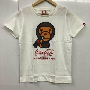 A BATHING APE XS アベイシングエイプ Tシャツ 半袖 コカ・コーラ タグ付 COCA-COLA MILO T Shirt 白 / ホワイト / 10081690