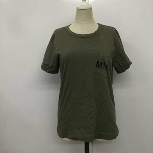 MHL. 2 エムエイチエル Tシャツ 半袖 595-7168550 PRINTED COTTON JERSEY T Shirt カーキ / カーキ / 10082506