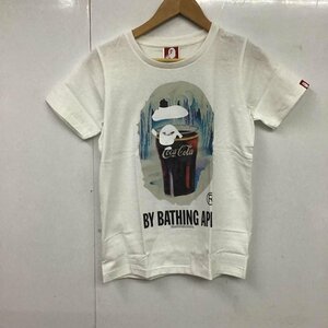 A BATHING APE XS アベイシングエイプ Tシャツ 半袖 コカ・コーラ タグ付 COCA-COLA T Shirt 白 / ホワイト / 10081678