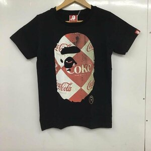 A BATHING APE XS アベイシングエイプ Tシャツ 半袖 コカ・コーラ タグ付 COCA-COLA MILO T Shirt 黒 / ブラック / 10081658