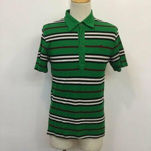 BURBERRY BLACK LABEL 2 バーバリーブラックレーベル ポロシャツ 半袖 ボーダー Polo Shirt 緑 / グリーン / 10035857