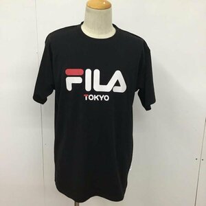 FILA LL フィラ Tシャツ 半袖 FM5165 再帰反射 吸水速乾 タグ付き T Shirt 黒 / ブラック / 10072055