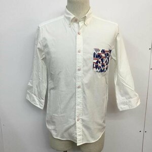 green label relaxing S グリーンレーベルリラクシング シャツ、ブラウス 七分袖 ボタンダウンシャツ Shirt Blouse 10046801