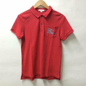 BURBERRYCHILDREN 150cm Burberry дети рубашка-поло короткий рукав Polo Shirt красный / красный / 10004246