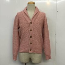 EDIFICE 44 エディフィス カーディガン 長袖 ニット ショールカラー Cardigan 桃 / ピンク / 10041016_画像1