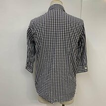 kinetics M キネティックス シャツ、ブラウス 七分袖 チェックシャツ Shirt Blouse 白 / ホワイト / X 紺 / ネイビー / 10038816_画像3