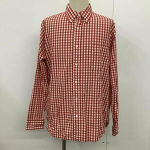 FAT XL エフエイティー シャツ、ブラウス 長袖 チェックシャツ Shirt Blouse 赤 / レッド / 10043088