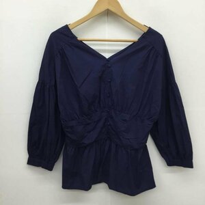 LOWRYS FARM L ローリーズ ファーム カットソー 長袖 Cut and Sewn 紺 / ネイビー / 10052771