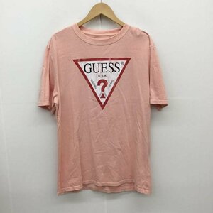 Guess M ゲス Tシャツ 半袖 T Shirt 桃 / ピンク / 10066991