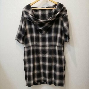 quadro 表記無し クオドロ チュニック 半袖 Short Dress Long Shirt Tunic 10005656