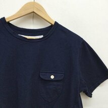 EEL M イール Tシャツ 半袖 陶器釦のポケTEE E-16515 T Shirt 紺 / ネイビー / 10047619_画像3