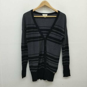 DIESEL XS ディーゼル カーディガン 長袖 Cardigan 灰 / グレー / X 黒 / ブラック / 10041132