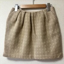 crolla 36 クローラ スカート ミニスカート Skirt Mini Skirt Short Skirt ベージュ / ベージュ / X 白 / ホワイト / 10001690_画像2