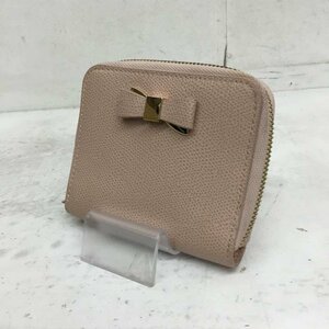 FURLA 表記無し フルラ 財布 二つ折り Wallet Bi-Fold Wallet Billfold Wallet 桃 / ピンク / 10058044