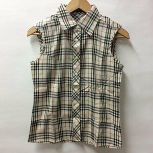 Burberry London S バーバリーロンドン シャツ、ブラウス 半袖 Shirt Blouse ベージュ / ベージュ / 10004237