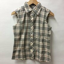 Burberry London S バーバリーロンドン シャツ、ブラウス 半袖 Shirt Blouse ベージュ / ベージュ / 10004237_画像1