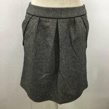 UNTITLED 2 アンタイトル スカート ミニスカート バックジップスカート Skirt Mini Skirt Short Skirt 灰 / グレー / 10021472_画像1