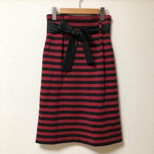 Ennea 38インチ エンネア スカート ひざ丈スカート Skirt Medium Skirt 黒 / ブラック / X 赤 / レッド / 10003239