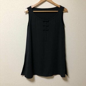 FOXEYNEWYORK 38 フォクシーニューヨーク チュニック 半袖 Short Dress Long Shirt Tunic 黒 / ブラック / 10003445