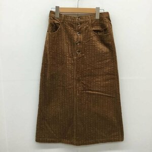 ehka sopo FREE エヘカソポ スカート ひざ丈スカート コーデュロイスカート Skirt Medium Skirt 茶 / ブラウン / 10062136