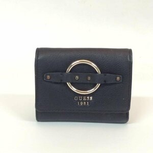 Guess 表記無し ゲス 財布 二つ折り Wallet Bi-Fold Wallet Billfold Wallet 黒 / ブラック / 10004215