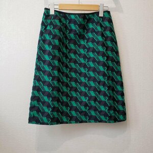 Cara 表記無し カーラ スカート ひざ丈スカート Skirt Medium Skirt 黒 / ブラック / X 緑 / グリーン / 10003072