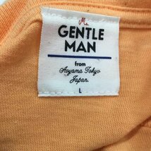 MR.GENTLEMAN L ミスタージェントルマン Tシャツ 半袖 無地 ロゴ T Shirt 橙 / オレンジ / X 黒 / ブラック / 10022820_画像7