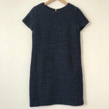 m's select 38 エムズセレクト ワンピース ひざ丈スカート ウール　ツイードワンピース One-Piece Medium Skirt 10031196_画像1