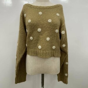 dazzlin FREE ダズリン ニット、セーター 長袖 Knit Sweater 茶 / ブラウン / 10032234