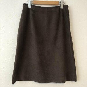 TRANS WORK 40 トランスワーク スカート ひざ丈スカート スウェードスカート Skirt Medium Skirt 茶 / ブラウン / 10031125