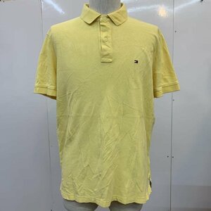 TOMMY HILFIGER L トミーヒルフィガー ポロシャツ 半袖 無地 ワンポイント Polo Shirt 黄 / イエロー / 10025692