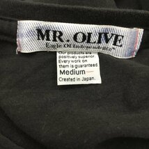MR.OLIVE M ミスターオリーブ Tシャツ 半袖 無地 ロゴ T Shirt 黒 / ブラック / 10022814_画像8