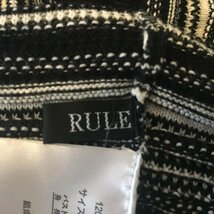 RULe L ルール ワンピース ひざ丈スカート One-Piece Medium Skirt 白 / ホワイト / X 黒 / ブラック / 10004464_画像3