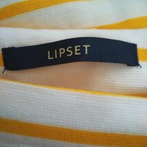 LIPSET M リプセット カットソー 長袖 Cut and Sewn 白 / ホワイト / X 橙 / オレンジ / 10001403_画像3