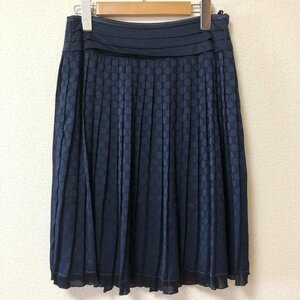 NATURAL BEAUTY BASIC M ナチュラルビューティベーシック スカート ひざ丈スカート Skirt Medium Skirt 紺 / ネイビー / 10001693