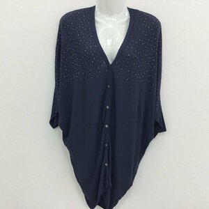 ieri design products 表記無し イエリデザインプロダクツ カーディガン 半袖 Cardigan 紺 / ネイビー / 10000058