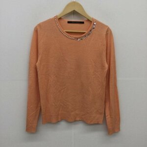 YECCA VECCA M イェッカ ヴェッカ ニット、セーター 長袖 Knit Sweater 橙 / オレンジ / 10047424